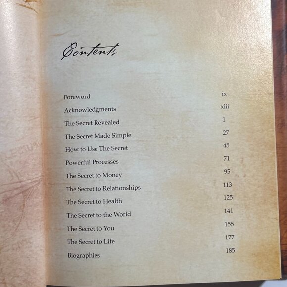 The Secret By Rhonda Byrne Hardcover Book with Dust Jacket - Picture 9 of 11